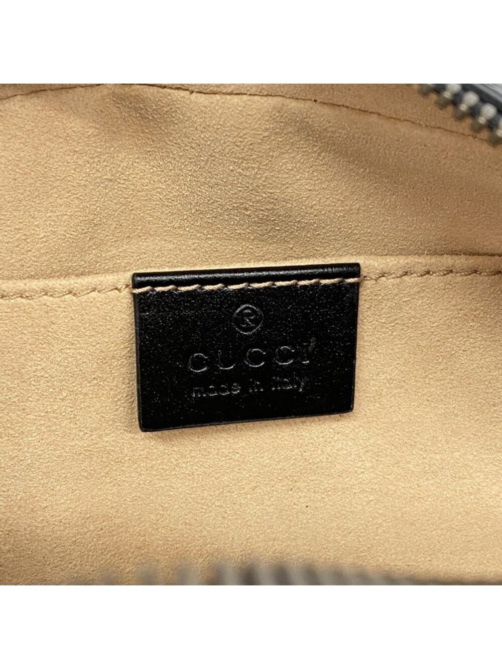 Gucci Shoulder Bag GG Marmont Leather Black Gold - Picture 5 of 7
